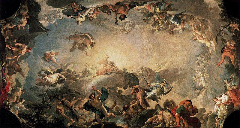 Francisco Bayeu Fall of the Giants Spain oil painting art